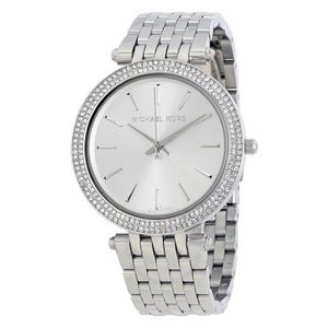 Michael Kors Darci Silver Dial Pave Bezel Ladies Watch MK3190 - LIKE NEW